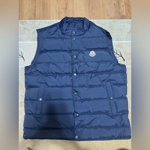 Moncler Men Navy Vest Size 5